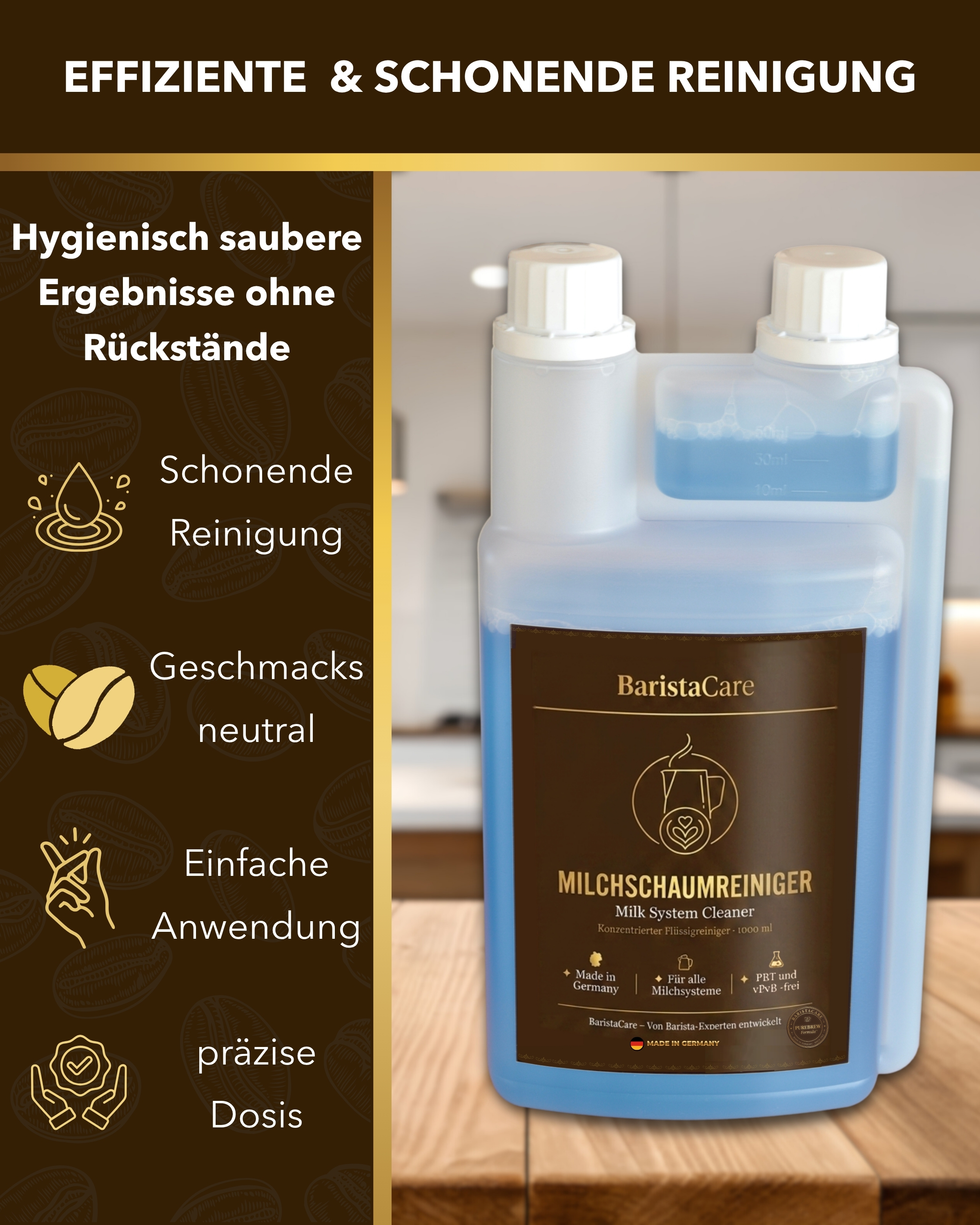 BaristaCare Milchschaumreiniger – effiziente und schonende Reinigung