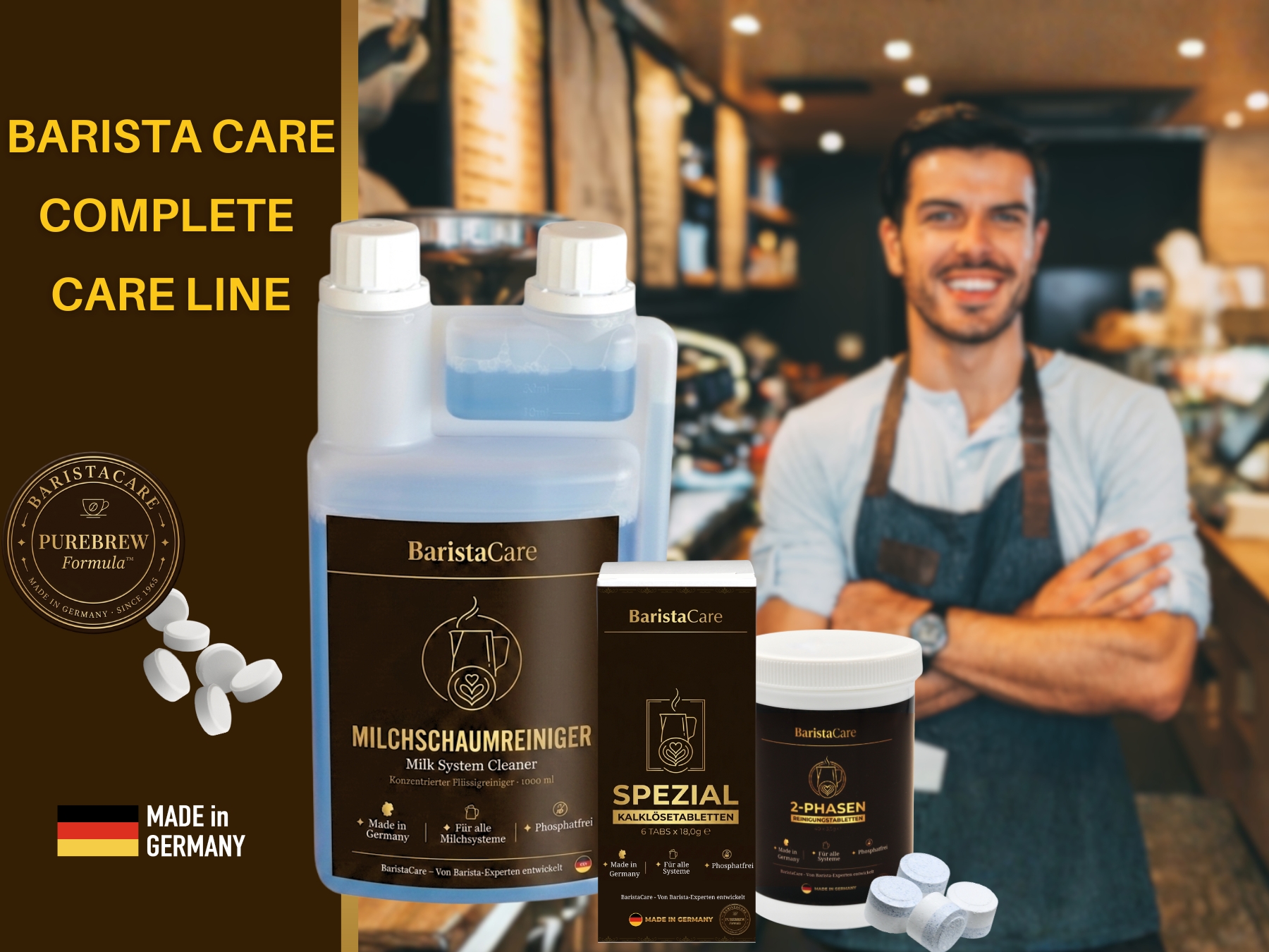 BaristaCare Complete Care Line – das komplette Pflegesystem für Kaffeevollautomaten